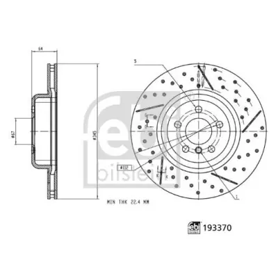 Promoción Disco de freno FEBI BILSTEIN 193370